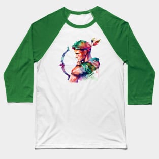 Zodiac Sign SAGITTARIUS - Watercolour Illustration of astrology Sagittarius Baseball T-Shirt